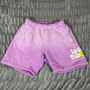 Madhappy Let Go To Grow Purple Sweat Shorts Mens Medium Mental Health Awareness